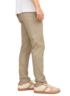 Hose Chino Jack and Jones Marco in Beige für Herren.