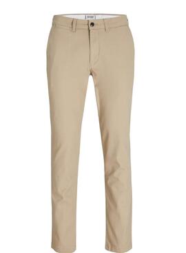 Hose Chino Jack and Jones Marco in Beige für Herren.