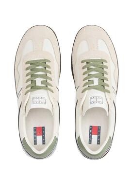 Turnschuhe Tommy Jeans The Greenwich in Weiß und Grün für Herren