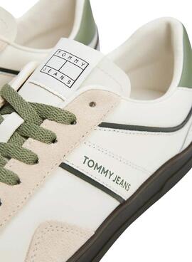 Turnschuhe Tommy Jeans The Greenwich in Weiß und Grün für Herren