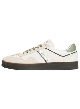 Turnschuhe Tommy Jeans The Greenwich in Weiß und Grün für Herren