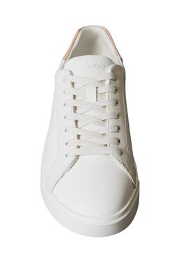 Sneaker Calvin Klein Jeans Low Pro Cups weiß und rosa für Damen