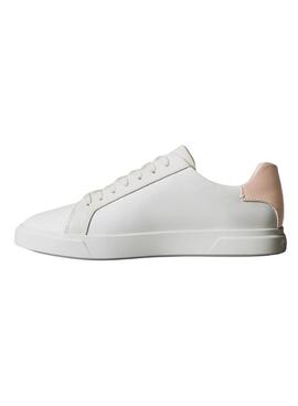 Sneaker Calvin Klein Jeans Low Pro Cups weiß und rosa für Damen