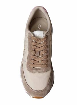 Calvin Klein Jeans Retro Runner Turnschuhe in Rosa für Damen.