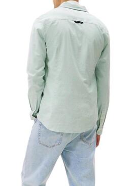 Grünes Tommy Jeans Oxford-Hemd für Herren