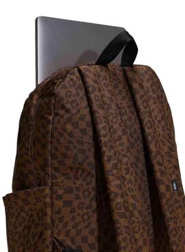 Rucksack Vans Old Skool Tierdruck Braun für Damen und Herren