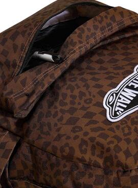 Rucksack Vans Old Skool Tierdruck Braun für Damen und Herren