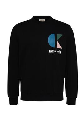 Sweatshirt Calvin Klein Jeans Bauhaus Schwarz für Herren