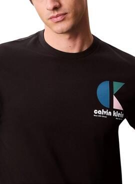 T-Shirt Calvin Klein Jeans Bauhaus Schwarz für Herren