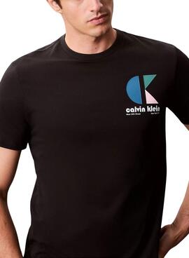 T-Shirt Calvin Klein Jeans Bauhaus Schwarz für Herren