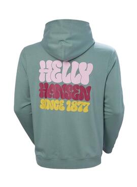 Sweatshirt Helly Hansen Core türkis für Herren.