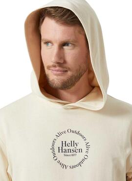 Sweatshirt Helly Hansen Core beige für Herren