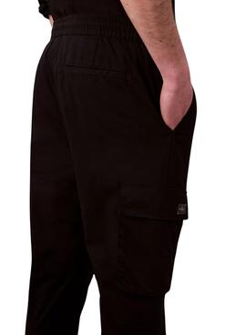 Schwarze Calvin Klein Jeans Ripstop Cargo-Hose für Herren