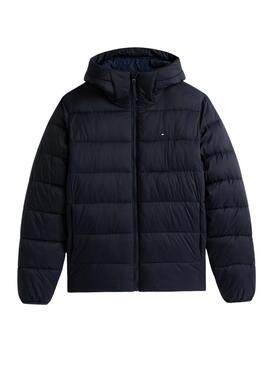 Jacke Tommy Hilfiger Mid Weight Hooded in Marineblau für Herren