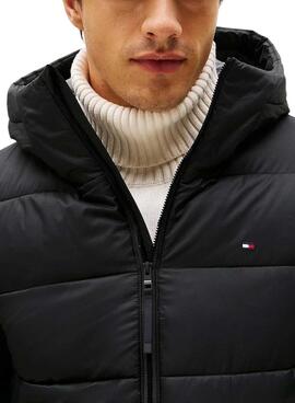 Jacke Tommy Hilfiger Mid Weight Hooded Schwarz für Herren