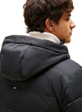 Jacke Tommy Hilfiger Mid Weight Hooded Schwarz für Herren