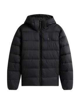 Jacke Tommy Hilfiger Mid Weight Hooded Schwarz für Herren