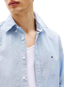 Hemd Tommy Hilfiger Solid Heritage Oxford Blau für Herren