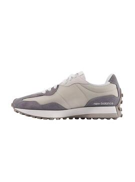 Sneakers New Balance U327 beige und lila für Herren.