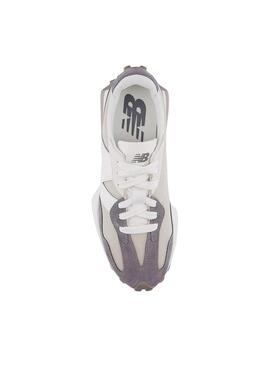 Sneakers New Balance U327 beige und lila für Herren.