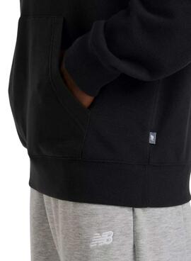 Pullover New Balance Circular Logo schwarz für Männer.
