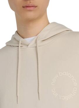 Sweatshirt New Balance Circular Logo beige für Herren