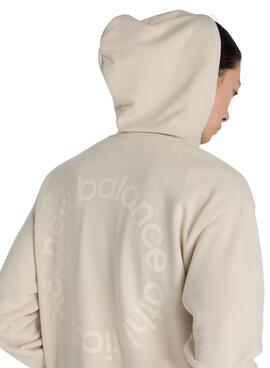 Sweatshirt New Balance Circular Logo beige für Herren
