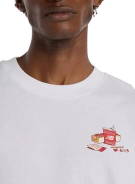 T-shirt New Balance Spectator weiß für Herren