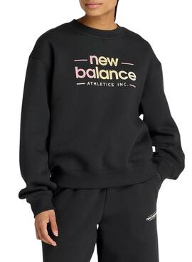 Sweatshirt New Balance Reimagined Schwarz für Damen