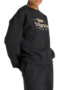 Sweatshirt New Balance Reimagined Schwarz für Damen
