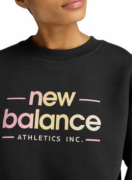 Sweatshirt New Balance Reimagined Schwarz für Damen
