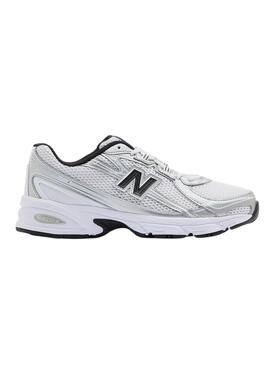 Turnschuhe New Balance U740 in Weiß und Schwarz für Damen.