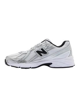 Turnschuhe New Balance U740 in Weiß und Schwarz für Damen.