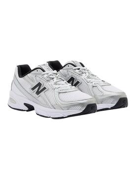 Turnschuhe New Balance U740 in Weiß und Schwarz für Damen.