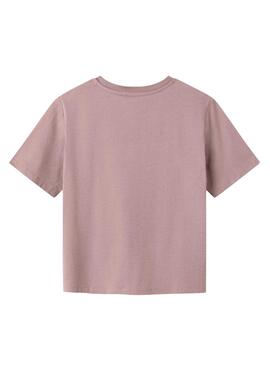 T-Shirt Name It Lise Marie lila für Mädchen.