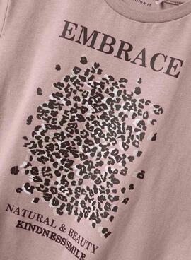 T-Shirt Name It Lise Marie lila für Mädchen.