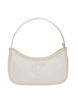 Tasche Calvin Klein Teddy Logo weiß für Mädchen