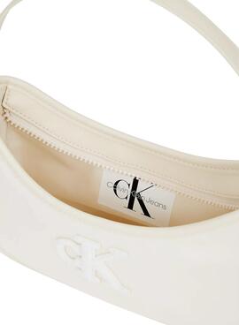 Tasche Calvin Klein Teddy Logo weiß für Mädchen