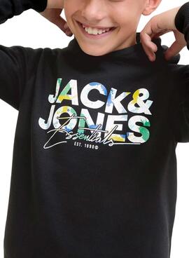 Kapuzenpullover Jack and Jones Geplas schwarz Kinder