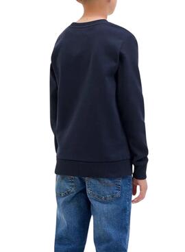 Sweatshirt Jack and Jones Geplas navy für Jungen.