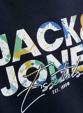 Sweatshirt Jack and Jones Geplas navy für Jungen.