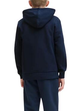 Sweatshirt Jack and Jones Logo Marineblau für Jungen