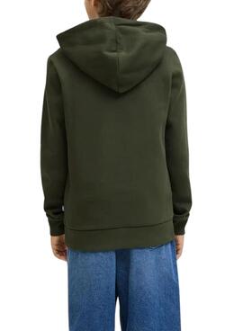Sweatshirt Jack and Jones Logo grün für Jungen.