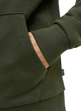Sweatshirt Jack and Jones Logo grün für Jungen.