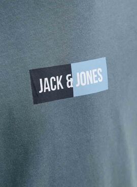 T-shirt Jack and Jones Blaues Pfannenhemd für Kinder