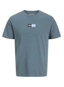 T-shirt Jack and Jones Blaues Pfannenhemd für Kinder