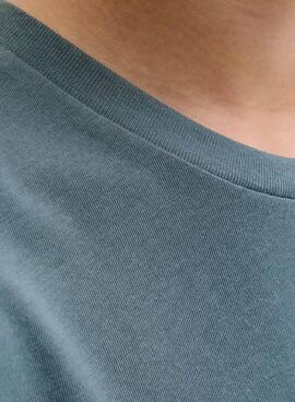 T-shirt Jack and Jones Blaues Pfannenhemd für Kinder