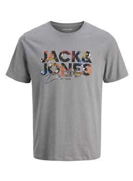 T-shirt Jack and Jones Geplas grau für Kinder
