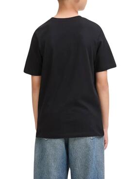 T-Shirt Jack and Jones Geplas schwarz für Jungen