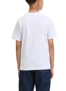 T-Shirt Jack and Jones Pan weiß für Jungen
